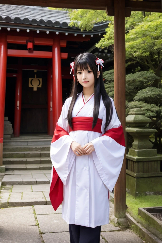 Shrine maiden、Long Hair