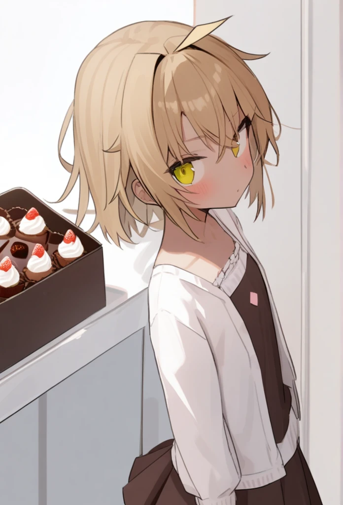 Rurudo, 1girl, solo, chocolate girl