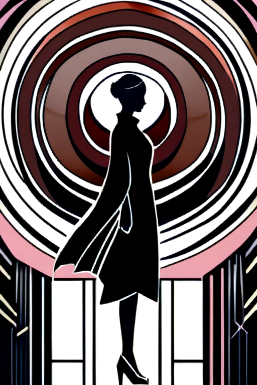 I want her to look tall and wear a black scarf and look like an anime picture, but I want her to have the same stance and height as Gojo.