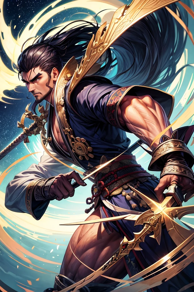 male,Big Ass,Sword-like eyebrows and star-like eyes,Rough man,Asian,Two arms and two legs,Japanese Kimono