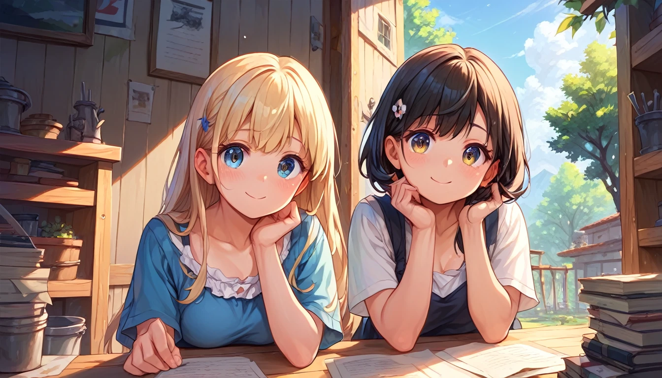 ((2girls:1.3)), ((moe style:1.3)), battleship deck, ((perfect face)), ((extremely cute:1.3)), ((masterpiece:1.3)), ((8k)), ((best quality:1.3)), ((beautiful)), ((extremely detailed:1.3)) , ((absurdres)), AddXL, ((score_9:1.3)), ((score_8_up:1.3)), ((score_7_up:1.3))
