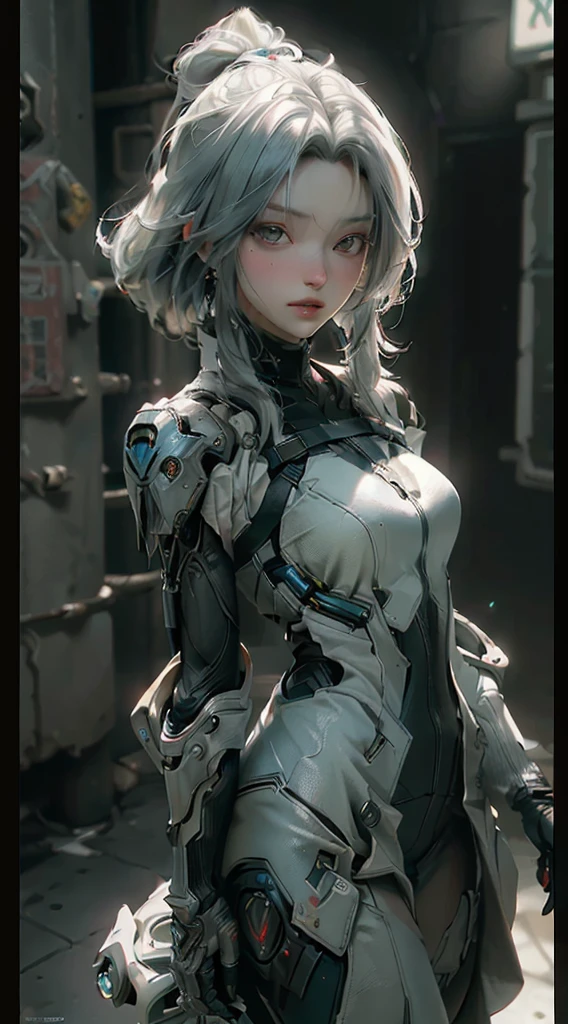 ((best qualityer)), ((work of art)), (detailded:1.4), 3d, an image of a beautiful cyberpunk woman,hdr (high-range dynamics),ray tracing,nvidia RTX,Super-resolution,Irreal 5,underground dispersal,PBR Texturing,Post-processing,Anisotropic filtering,Depth of field,Maximum clarity and sharpness,Multilayer textures,Albedo and Specular Maps,Surface shading,Accurate simulation of light-material interaction,perfect proportions,octane rendering,Two-tone lighting,large aperture,Low ISO,White balance,rule of thirds,8K CRU,