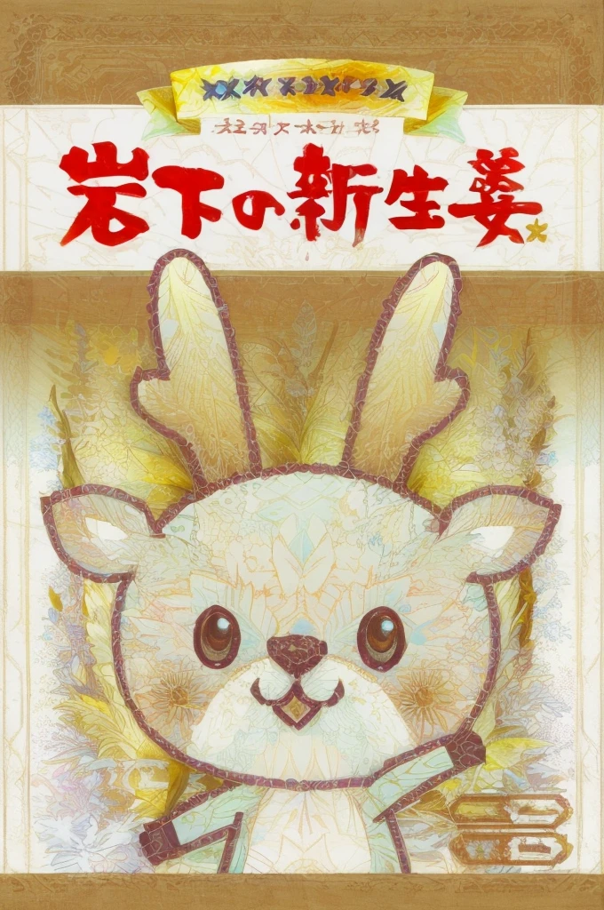 There's a bag of fresh ginger candy with a rabbit's face on it., Beasts, The rabbit's fur is pink, kantoku, Written by Zhongyuan Nantianfang, anime, The rabbit's fur is pink, Japanese mascot, Kazuma Koda, Written by Gusukukuma Seiho, Shogakukan