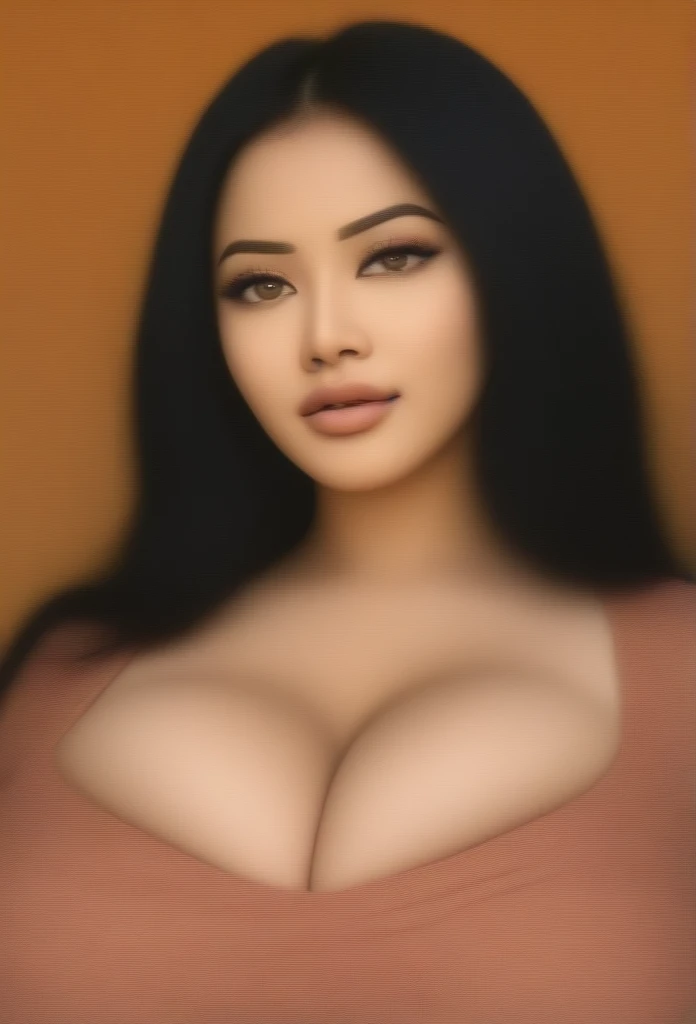 (anime,realistic:1.2),[Asian woman],[beautiful detailed eyes],[beautiful detailed lips],[big breasts],[long black hair],[traditional Indian clothing],[vibrant colors],[ornate jewelry],[flower garland],[henna tattoos],[busy market scene],[spices and fabrics in the background],[golden sunset],[rich cultural atmosphere],[soft warm lighting]