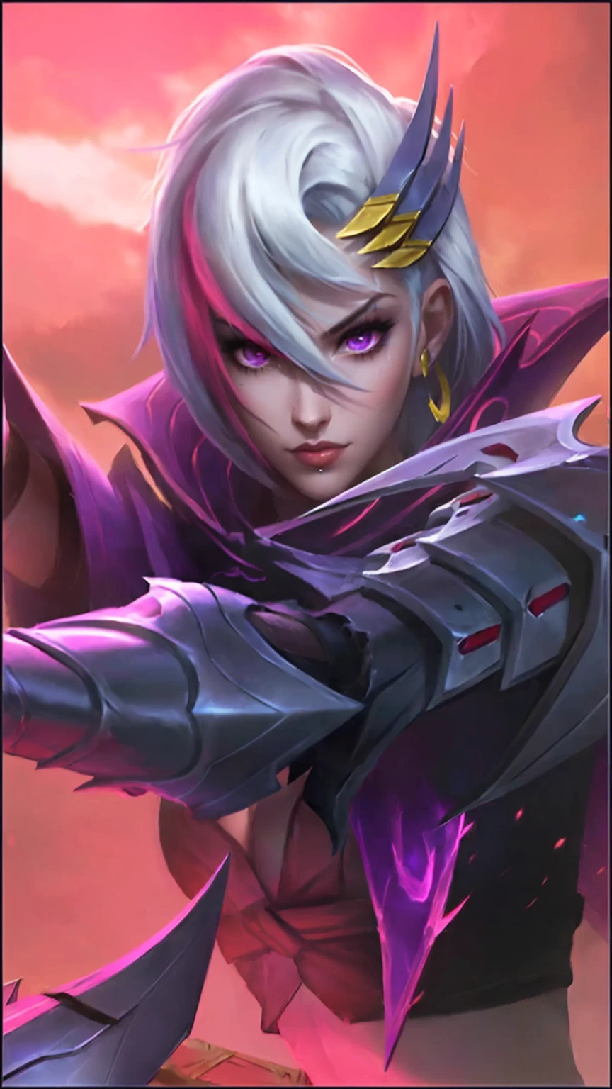 a close up of a person with a sword in a field, riven, fiora from league of legends, leblanc, kda, ashe, ig model | artgerm, extremely detailed artgerm, artgerm detailed, portrait of jinx from arcane, irelia, style artgerm, official splash art, arcane jinx
