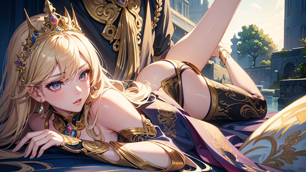 1girl, anime style, beautiful detailed eyes, beautiful detailed lips, extremely detailed face, long eyelashes, beautiful intricate hair, elegant pose, gorgeous detailed dress, Honor of kings video game, dynamic action scene, cinematic lighting, dramatic shadows, vibrant colors, digital art, hyperrealistic, 8k, highest quality, masterpiece