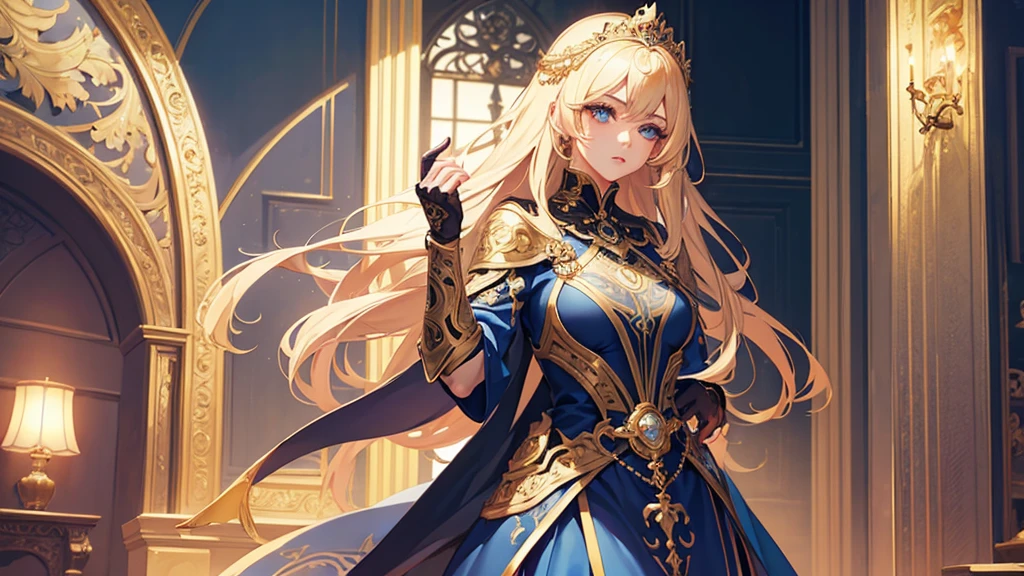 1girl, anime style, beautiful detailed eyes, beautiful detailed lips, extremely detailed face, long eyelashes, beautiful intricate hair, elegant pose, gorgeous detailed dress, Honor of kings video game, dynamic action scene, cinematic lighting, dramatic shadows, vibrant colors, digital art, hyperrealistic, 8k, highest quality, masterpiece