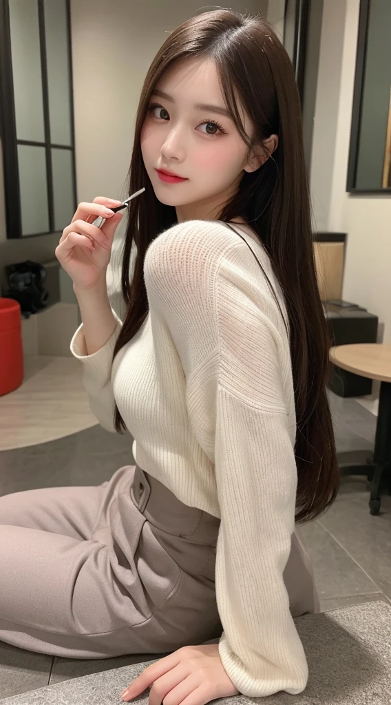 Tabletop, Highest quality, shape, Very detailed, finely, High resolution, 8k wallpaper, 完璧なダイナミックな構shape, Beautiful and exquisite, Nice spring clothes,Beautiful straight hair,Small breasts,Natural color lip, 20-year-old girl、cute、Always blur the background,Perfect and beautiful face,Beautiful and dense face、Slim face and figure,Big eyes、Putting on gal makeup,Actual Photos(Best image quality)、Fashion model posing、Full Body Shot、Change pose randomly、Randomly change the shooting angle and position、Summer Fashion