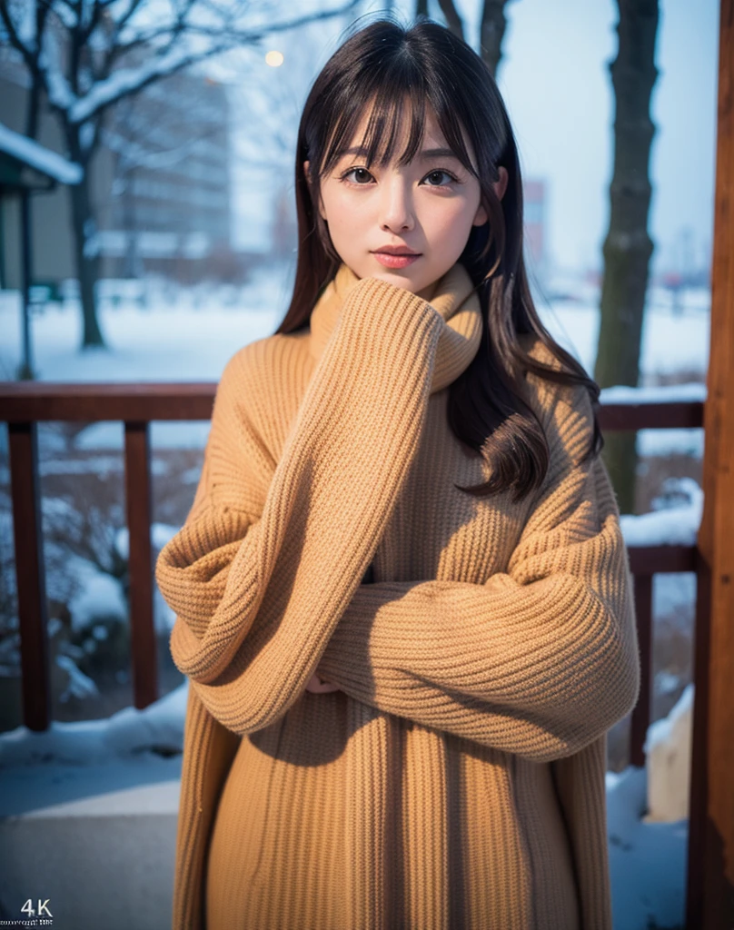 (4k, RAW photo, best quality, masterpiece:1.2),japanese,1girl, winter