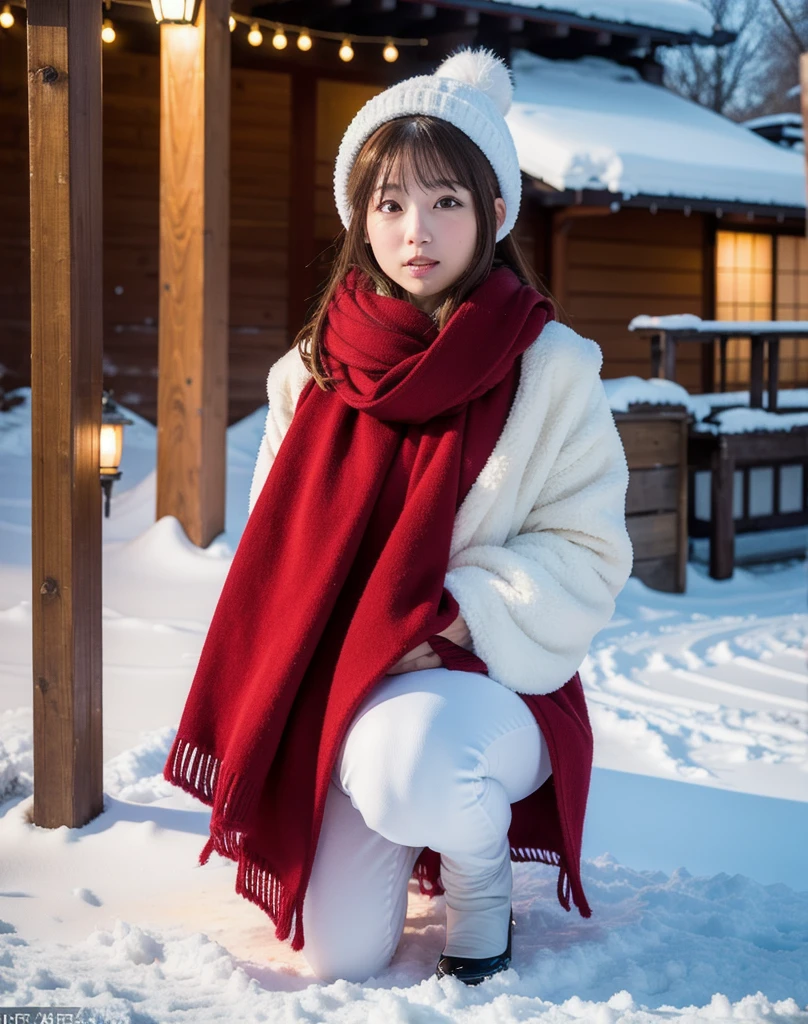 (4k, RAW photo, best quality, masterpiece:1.2),japanese,1girl, winter