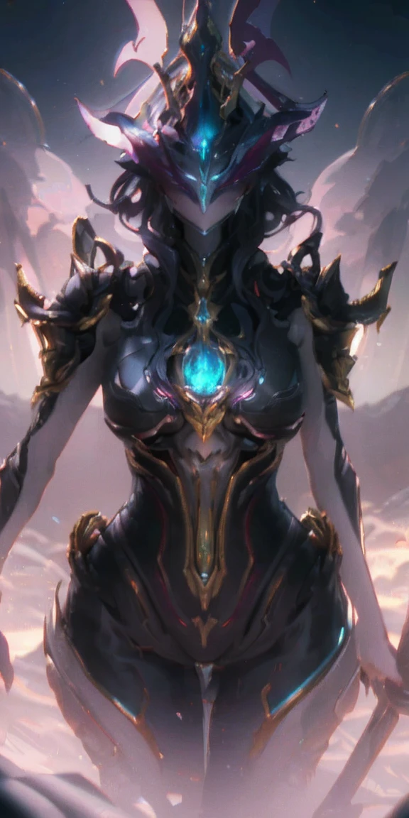 1 girl, no face, mysterious, helmet, unicorn horn, glowing eyes, Extreme detail expression, Glossy metal, dynamic angle, detailed light, dramatic_shadow, ray_tracing, reflection,Raw, cinematic shot, (sharp focus:1.5), (photorealistic:1.2), twilight lighting, volumetric lighting, ultra high res, 16K,dramatic lighting,