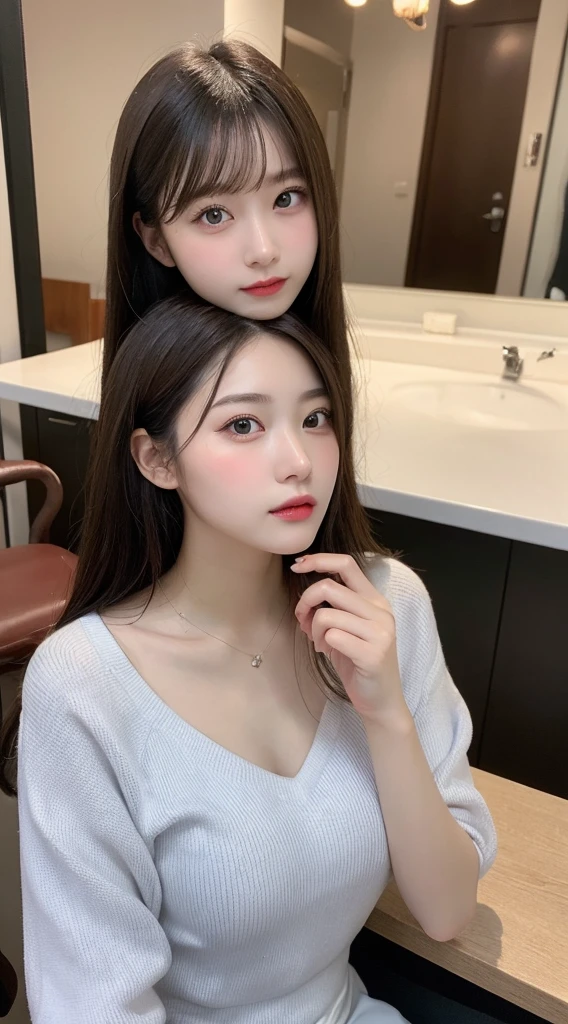 Tabletop, Highest quality, shape, Very detailed, finely, High resolution, 8k wallpaper, 完璧なダイナミックな構shape, Beautiful and exquisite, Nice spring clothes,Beautiful straight hair,Small breasts,Natural color lip, 20-year-old girl、cute、Always blur the background,Perfect and beautiful face,Beautiful and dense face、Slim face and figure,Big eyes、Putting on gal makeup,Actual Photos(Best image quality)、Fashion model posing、Full Body Shot、Change pose randomly、Randomly change the shooting angle and position、Summer Fashion