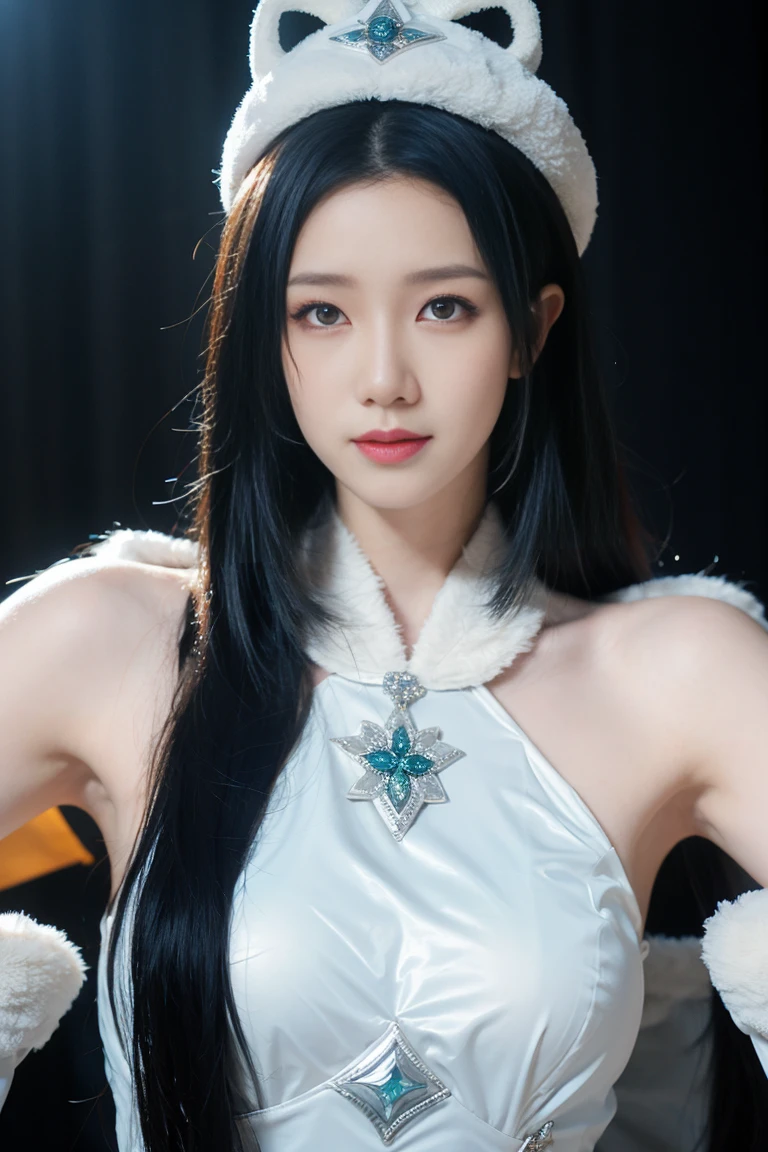 best quality, tmasterpiece,Ultra-high resolution,Clear face,(Reality:1.4),ferpect lighting,(upper body photo:1.5), (photorealistic:1.50), anime wallpaper, Guviz style artwork, cover-up fantasy up to magic , by Yang J, Guviz, beautiful artwork illustration, beautiful digital artwork, beautiful digital illustration, Li Song, beautiful anime portrait, art style in Beauvot, 1girl, 独奏, see-through,looking at viewer,outdoors
fur trimmed coat ,fur trimmed sleeves,fur trimmed hood ,fur trimmed gloves,wzjbxzh,
