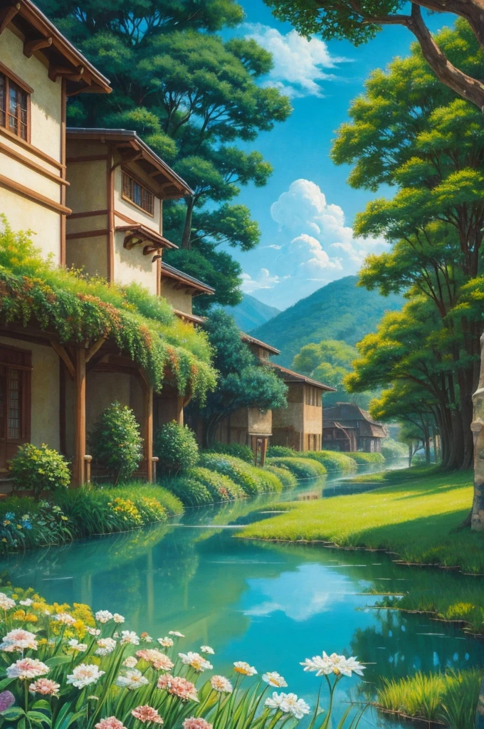 Ghibli-style painting