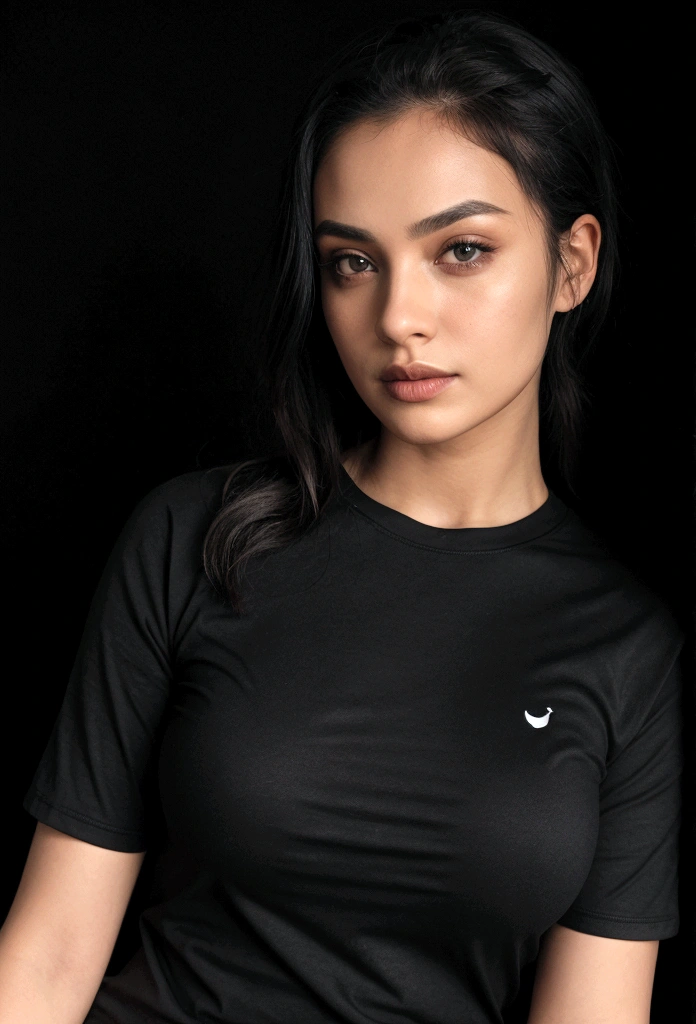 in black tshirt