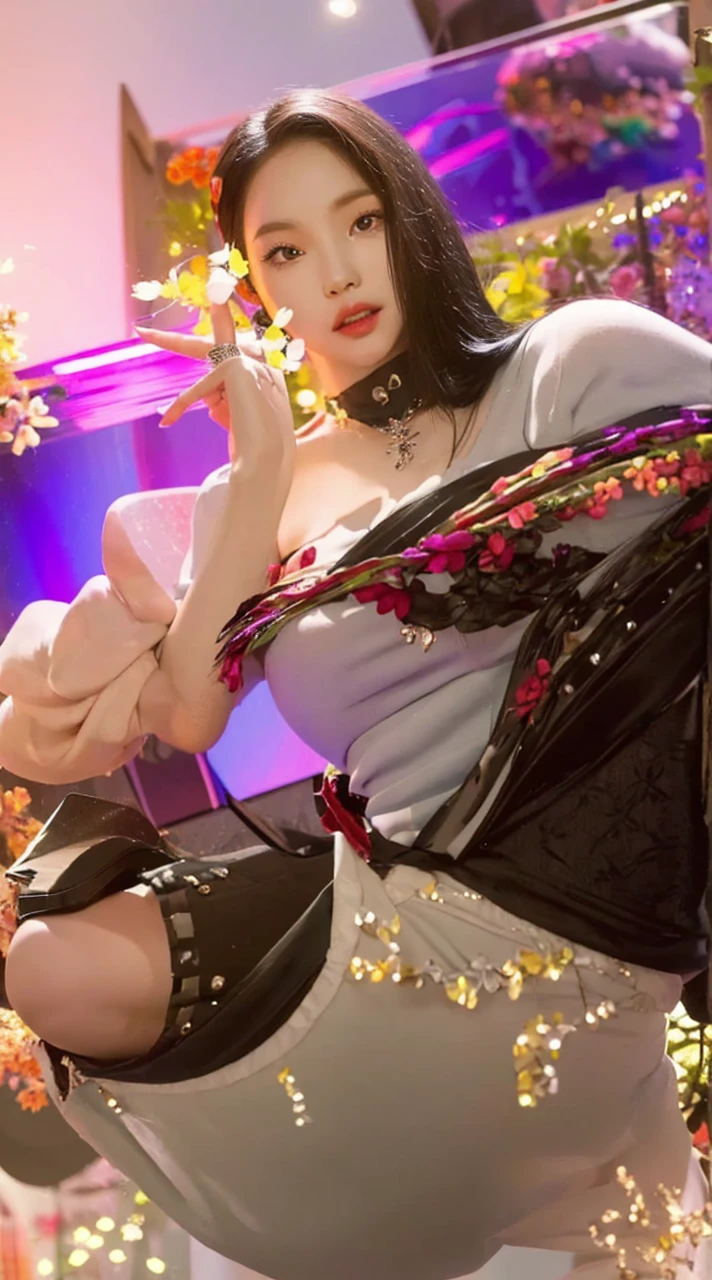 A closeup of a man with black hair, Karina from AESPA, Retrato de Karina from AESPA, Karina from AESPA, Retrato Karina from AESPA, pale skin tone, Karina from AESPA