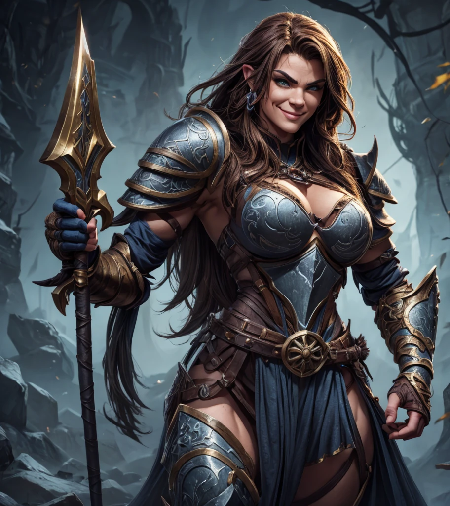 (((Solo character image.))) (((Generate a single character image.))) Generate a character for a fantasy role playing game. (((Looks like glamor model Jordan Carver as a fantasy character.))) Looks like a fierce, sexy female medieval fantasy gladiator.  Looks very imposing and sinister.  Looks like a stone cold killer.  Looks like a powerful, muscular female gladiator for Dungeons & Dragons.  Looks fierce, dangerous and deadly.   A single character portrait, fantasy art, fantasy attire, attractive, very sexy, muscular, powerful body, detailed muscles, youthful, woman in her early 20’s, (((intense, serious stare))), voluptuous, female warrior, powerful, dangerous, (((sleazy smile))), (((sexy armor))), revealing armor, gorgeous face, sexy mouth, Dungeons & Dragons character portrait, intricate details, ultra detailed, extremely detailed hands, ultra detailed clothes, combat ready pose, ultra detailed hands, epic masterpiece, ultra detailed, intricate details, hyperdetailed hands,  award winning, fantasy art concept masterpiece, trending on Artstation, digital art, unreal engine, 8k, ultra HD, centered image
