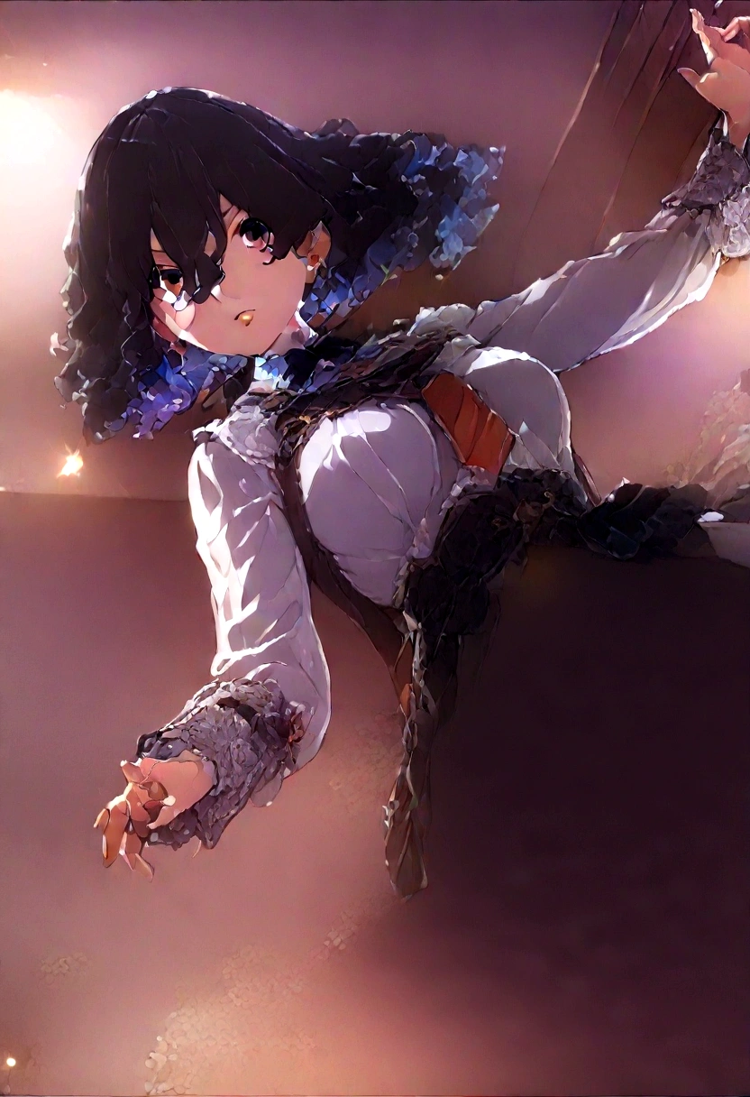 ((1girl)),  super fine illustration, vibrant colors, absurdres extremely detailed CG, 8k wallpaper, (masterpiece:1.3), dynamic angle, dynamic pose, 
best quality, depth of field, cinematic lighting, ultra detailed, brown long hair, very straight hair, large breast, white knit dress , 20yo, cute, kawaii, smile, droopy eyes, arms at sides, smartphone, modern living room, Show your phone screen