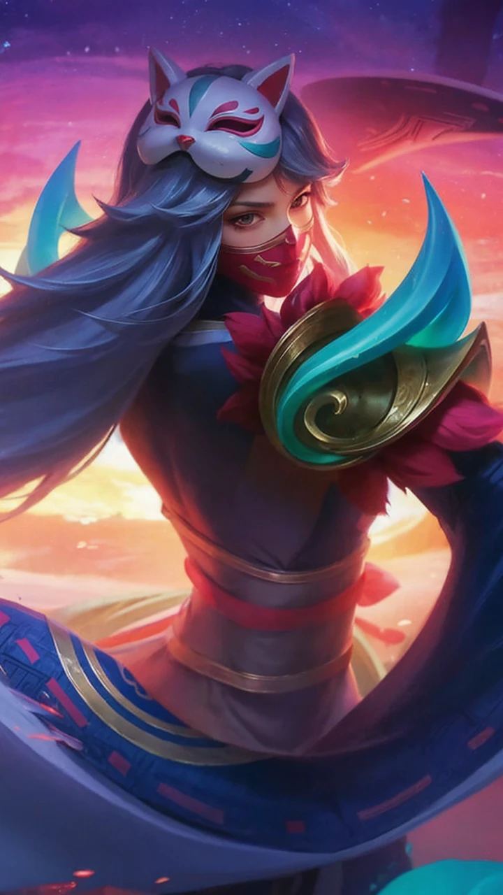 Don't remove the background. only change the character