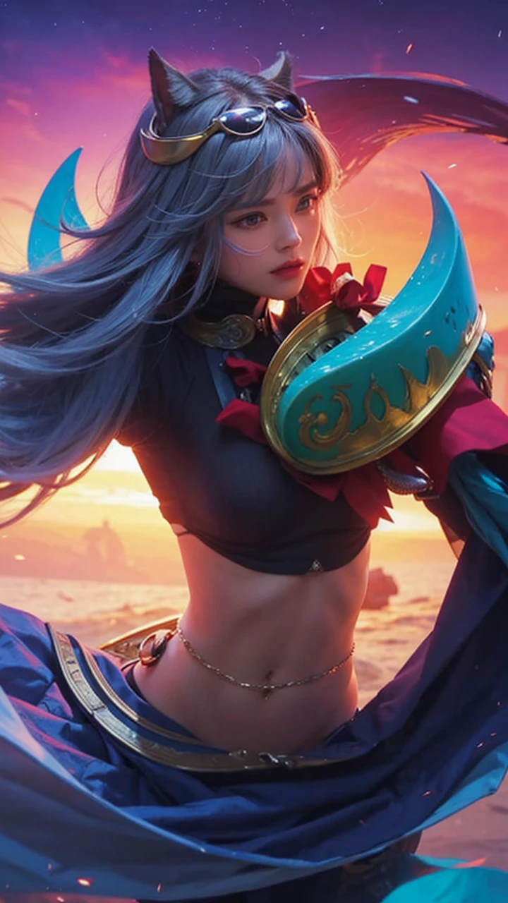 Don't remove the background. only change the character