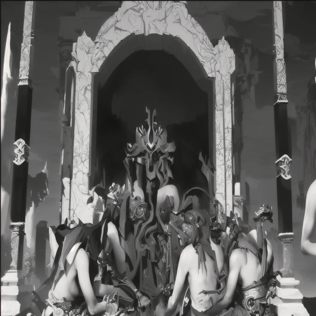 Baptized in vitrolic acid
A finishing touch, a smoothing of features
Realization of the greatest art
To cast a crimson demon, once diverted, they became divine on a throne
Stripped of congenital flaws
We are incandescent revelations in a world of darkened forms