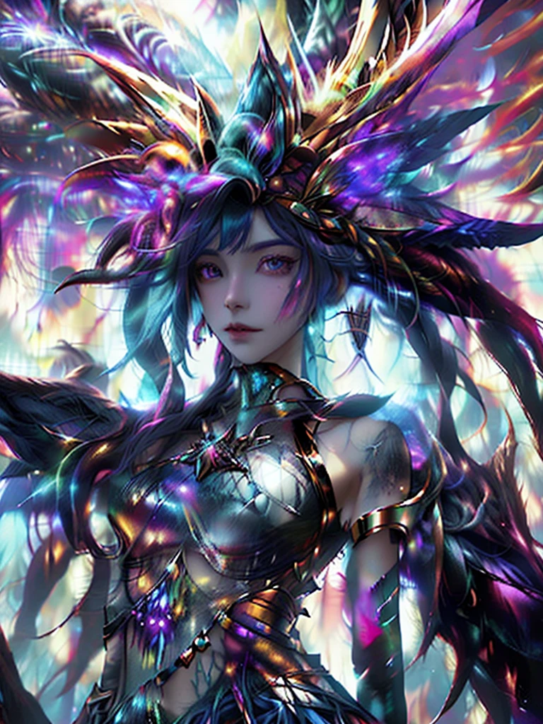 The cosmic creator God forms the dark fantasy world out of the chaos of the early universe