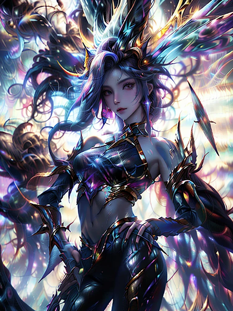 The cosmic creator God forms the dark fantasy world out of the chaos of the early universe