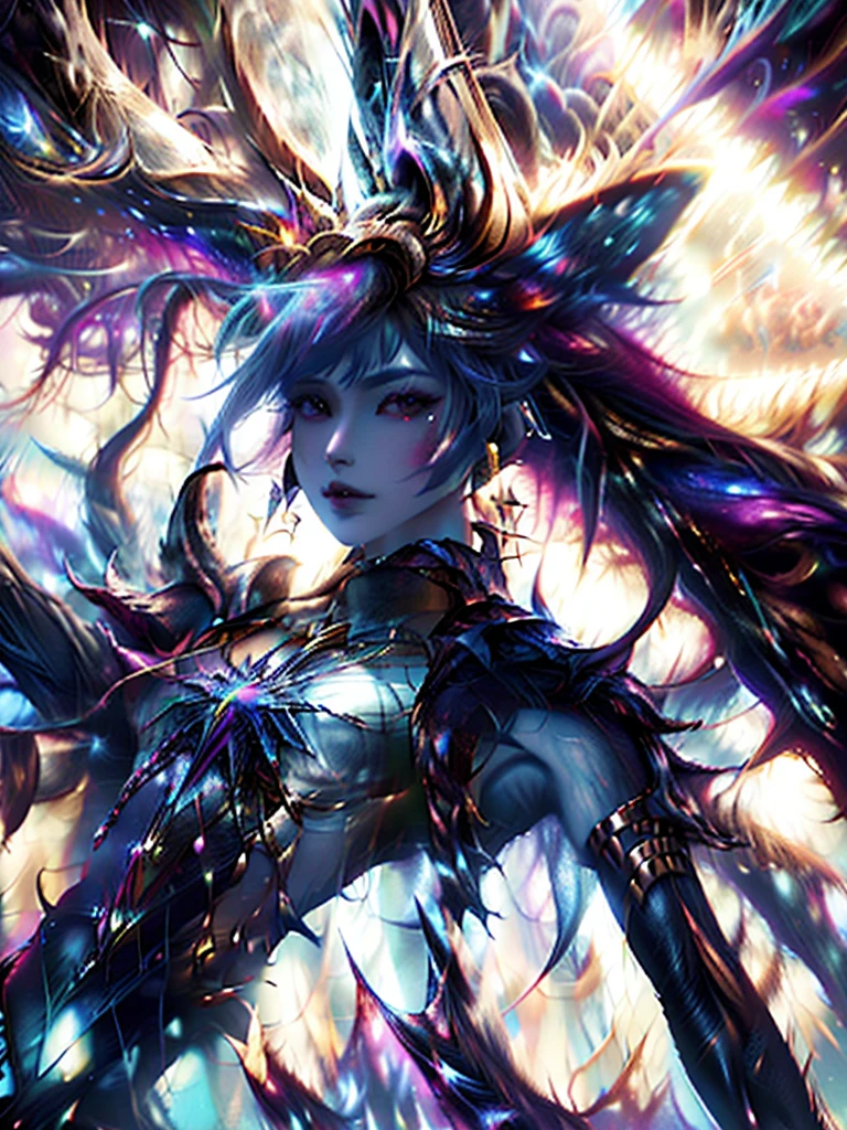 The cosmic creator God forms the dark fantasy world out of the chaos of the early universe