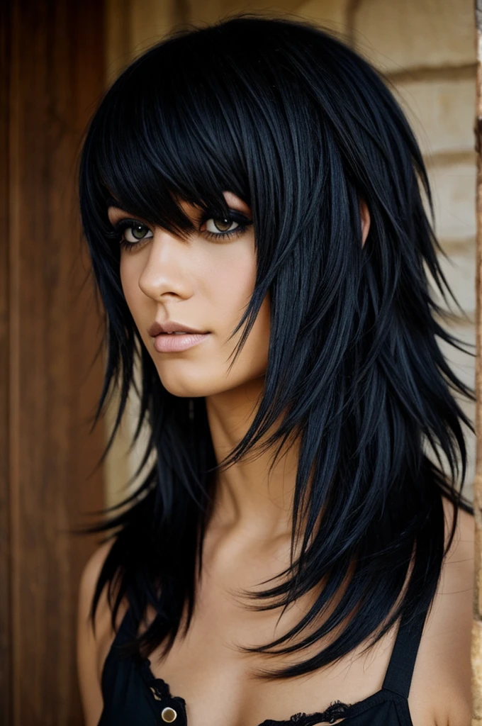 Emo hair in goat
