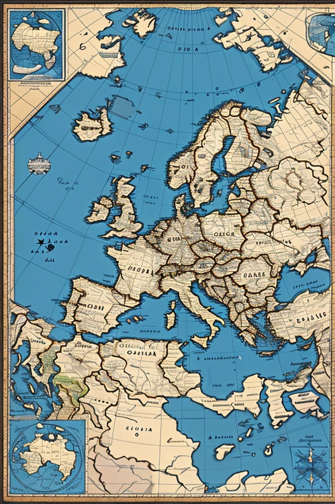 ((Realistic)), ((Geographically Correct)), ((Map))
Map of Europe Continent