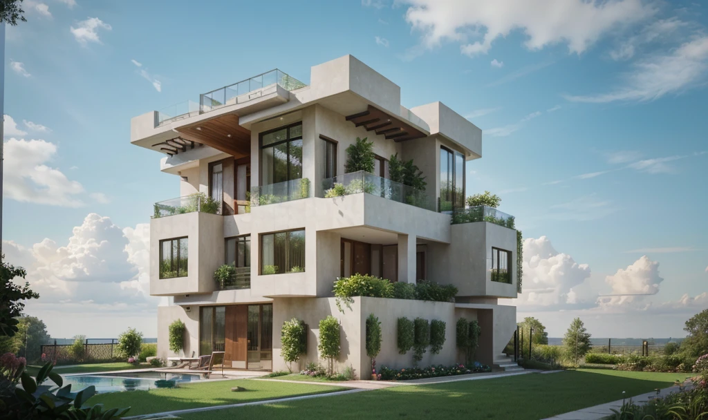 ((best quality)), ((masterpiece)), (detailed), perfect face, ((Masterpiece)), (best quality), (ultras Realistic), 8k, Raw photo, a rendering of a modern house with vietnamese roof anh brick yard , realistic garden, contemporary house, exterior design, wide establishing shot, modern house, in style of simplified realism, concept house, realistic building, front elevation view, wide angle exterior 2022, inter dimensional villa, building facing, sharp focus ilustration hq, modern style, realistic establishing shot, concept house, wide angle exterior 2022, precise architectural rendering, inter dimensional villa, award-winning render, front-view, mid-view, detailed rendering, architectural render, architecture render, modern house, architectural visualization, realistic architecture, insanely detailed rendering, exterior , trees landscape, sky wood paneled ceiling, a rendering of a modern house with a garden, precise architectural rendering, high quality rendering, award-winning render, professional render, beautiful 3 d rendering, beautiful rendering, architectural rendering, a photorealistic rendering, luxcore render, stunning render, an award winning digital render, beautiful rendered, high-quality render, architectural 3 d render, artistic render, a view of a garden with lots of flowers and plants, in a cottagecore flower garden, cottagecore flower garden, lush flowery outdoors, garden with flowers, flower garden summer morning, lots of plants and flowers, lush garden surroundings, lush chic garden, with a french garden, lush plants and flowers, home and garden, garden at home, homes and gardens, permaculture, with a garden, sustainable architecture, gardening, green house, homes and garden magazine, beautiful house on a forest path, vegetal architecture, a rendering of a modern house with a small balcony and a bancony , precise architectural rendering, modern house, contemporary house, concept house, street,