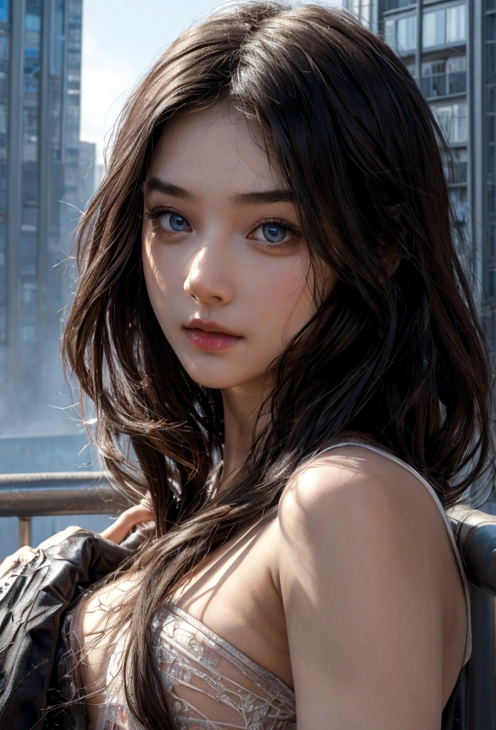 (1girl:1.3), Solo, (((Very detailed face)))), ((Very detailed eyes and face)))), Beautiful detail eyes, Body parts__, Official art, Unified 8k wallpaper, Super detailed, beautiful and beautiful, beautiful, masterpiece, best quality, original, masterpiece, super fine photo, best quality, super high resolution, realistic realism, sunlight, full body portrait, amazing beauty, dynamic pose, delicate face, vibrant eyes, (from the front), She wears Spider-Man suit, red and black color scheme, spider, very detailed city roof background, rooftop, overlooking the city, detailed face, detailed complex busy background, messy, gorgeous, milky white, highly detailed skin, realistic skin details, visible pores, clear focus, volumetric fog, 8k uhd, DSLR, high quality, film grain, fair skin, photo realism, lomography, futuristic dystopian megalopolis, translucent
