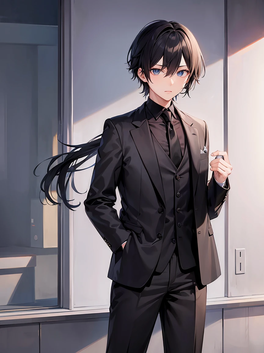 male:1.5、Black Suit