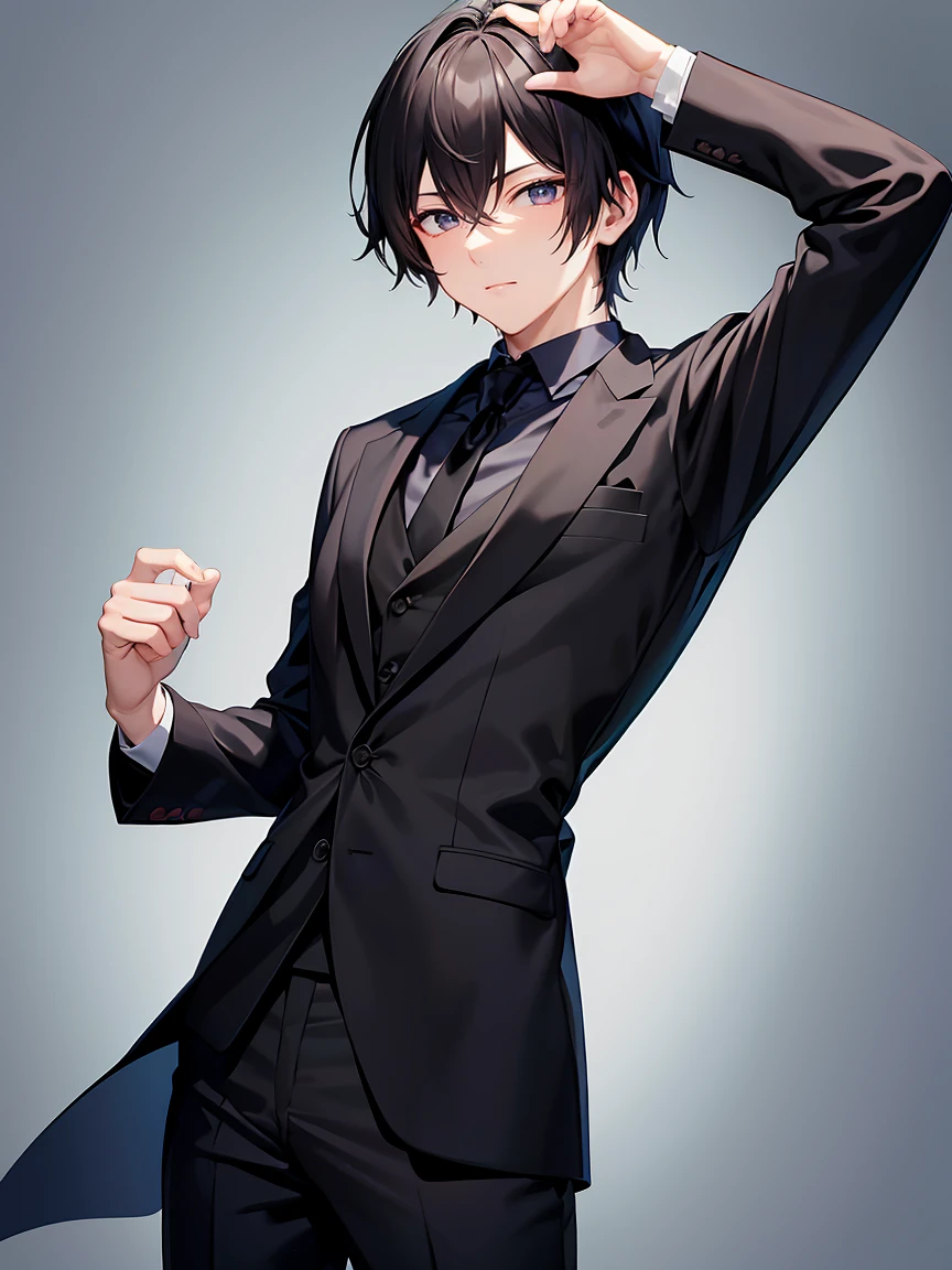 male:1.5、Black Suit