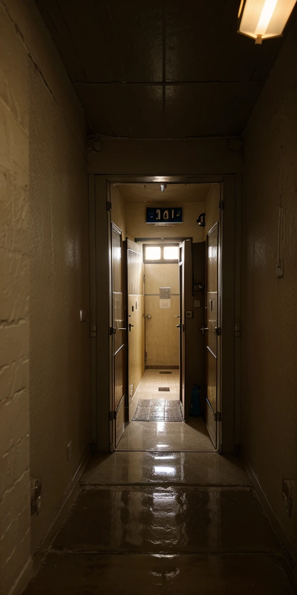 Inside a prison cell