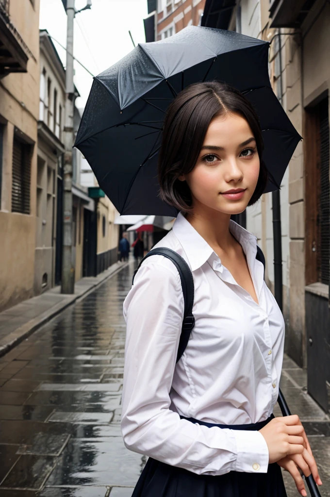Girl with umbrella