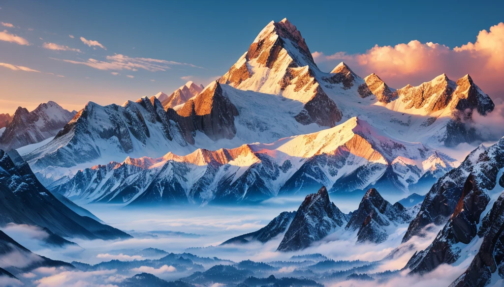 (Highest quality),(masterpiece),(Super detailed),(High detail),(Very detailed) Anime scenery, (Super detailed) A surreal scenario, Distinctive Mountains. Fuji Mountain, Bright colors and dynamic elements, Reminiscent of Hokusai&#39;s works.young woman，Sit at the table，Drinking tea，（Gazing at the mountains. Fuji Mountain in the distance），The text is on the left side of the frame，Left rear 45 degree view，Turn away from the camera，（Character&#39;s head turns towards the mountain. Fuji Mountain），Small person，Spectacular Background，Emphasize the overall emotional feeling ，Best image quality，Intricate details，8k high quality wallpaper。Follow aesthetic principles。Optimal Configuration。