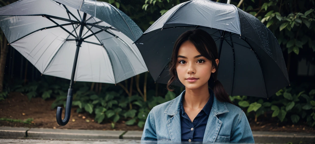 Girl with umbrella