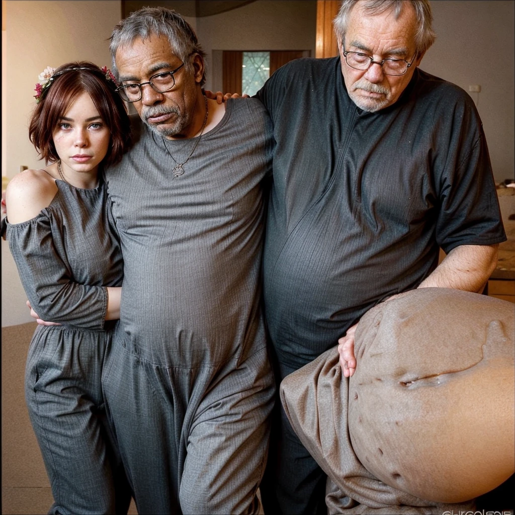 A black old man and a girl in the water fall stone, standing pose, detailed,black Oldman, beautiful girl, couple pose, realistic, high quality, couples, romantic waist gripping pose,HD,1080, naked ,romantic, black old man, beautiful picture, detailed, ultra HD, black old man,huge breasts, high quality,fat old man,Sexy 'girl, Caucasian girl, white girl with black old man, looking at camera, bouncing breasts, Oldman gripping she's waist, black old man,puar white girl, massive breasts, gorgeous girl, brunette,red hair, flower crown, hairy pussy, detailed black Oldman,