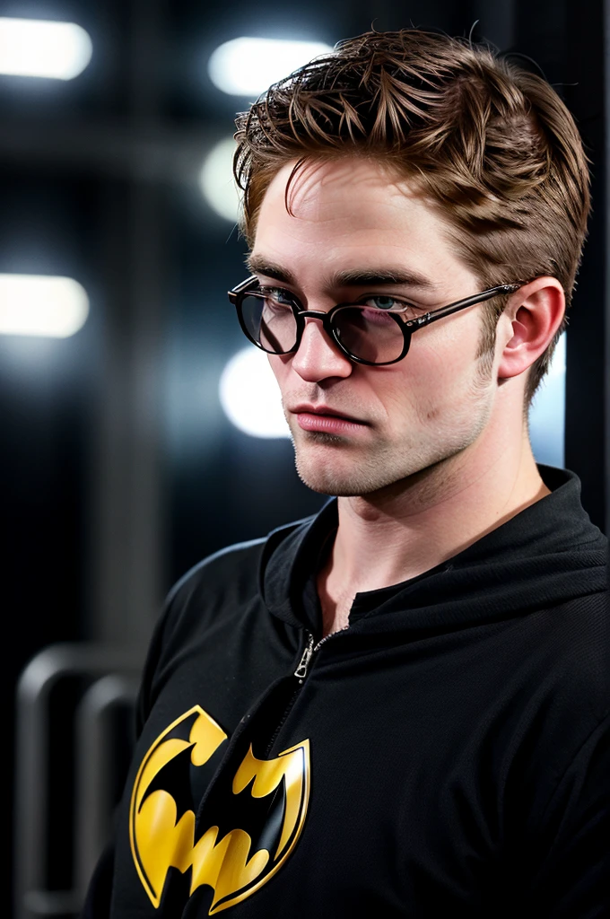 Robert Pattinson batman with black eyeglasses 
