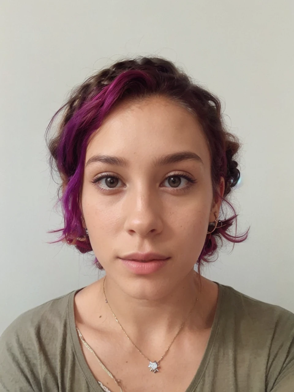 Garder le portrait de la photo intact changer les cheveux pour des cheveux long composée de tresses libre, de dread lock, et de twist. Avec des decorations