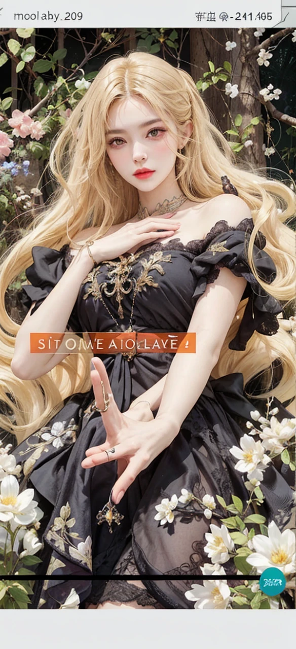 A stunningly lifelike portrait captures a 32-year-old girl with yellow eyes and beautiful European features. girl have shiny, healthy and volumous blonde hair. her eyes are shiny yellow color