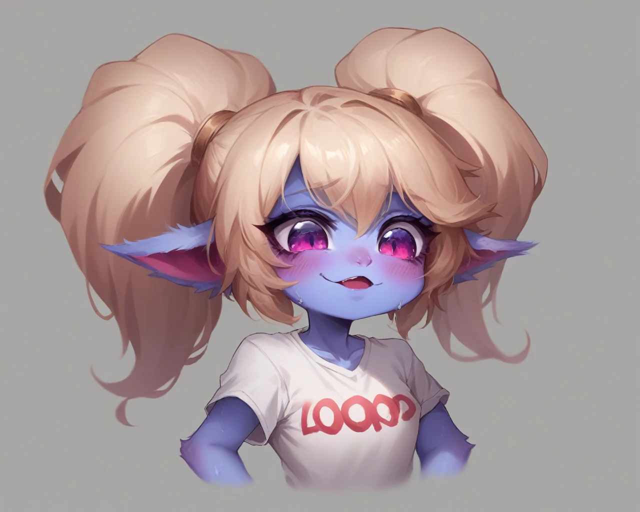 poppy fomr league of legends cute in t shirt detailed 