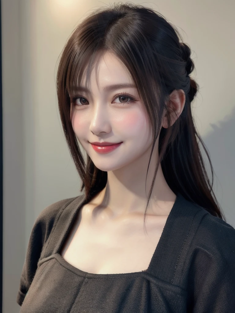 high quality picture, masterpiece, detailed hair texture, Detailed skin texture, Detailed Cloth Texture, 8K, Add fabric details, ultra detailed skin texture, ultra detailed photographic, Skin pores,light smile,wide shot,(bunny girl),half updo,