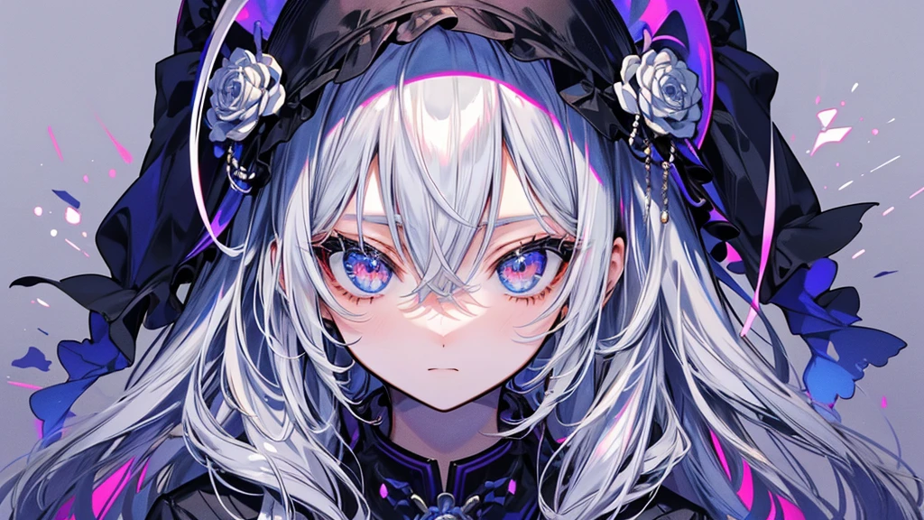 長い銀髪とまっすぐな青い目をしたlikeい男性, Exudes wisdom and charisma. His handsome appearance、like々The contrast between her beautiful face and silvery hair is accentuated.。. With a captivating gaze, He stands alone, Mysterious and attractive. (masterpiece), (Highest quality), 1 person, like者.