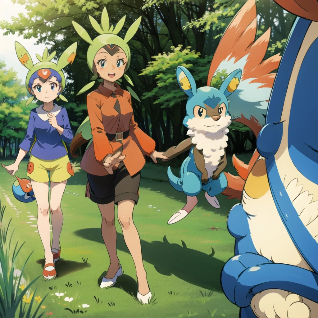 harimaron, pokemon (creature),forest, lak