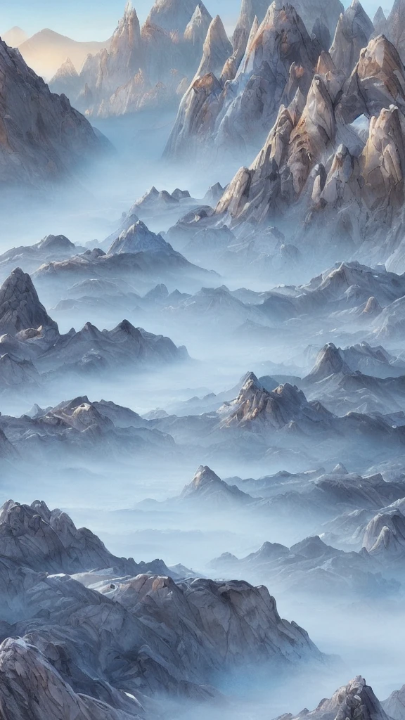 Planet of crystals and gems, (((crystals and gems)), fantasy art alien planet, valley of crystals and salt deposits, a mountain river with crystalline banks runs diagonally, Samdoesarts style. Stunning landscape, Huge scale, soft colors, Muted contrast, very detailed and confusing. mountain valley river. Valley of crystals on the planet, space fiction, many sharp protruding rock crystals, crystals sparkle and shimmer, light fog, sunrise. divine rays, sharp focus