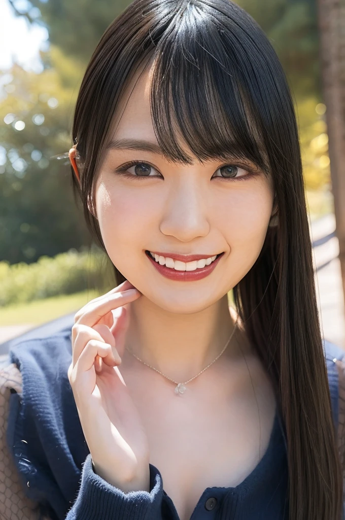 a woman,1 girl,black hair, hair bobbles, longeyelashes, solid circle eyes, light smile, mole under eye, piercing, light smile, shy, puckered lips, Surrealism, drop shadow, stereogram, ass pov, atmospheric perspective, depth of field, first-person view, f/1.8, 8K, super detail, ccurate, best quality, highres, best quality,full body,professional lighting,Cleavage