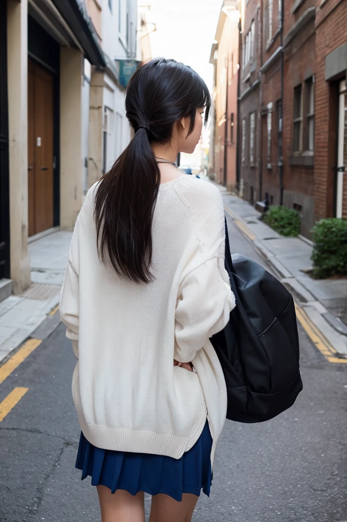 Back view Emo Photos Female college student