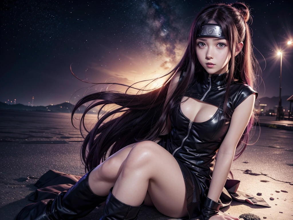 naruto anime, hinata, image in anime, high resolution, purple backdrop